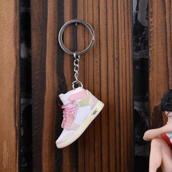 3D Sneaker Keychain Men Women Retro Gift Pack Mini Shoe Accessories - Picture 7 of 9